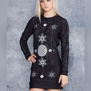 Blackmilk Sacred Geometry Sweater Dress
